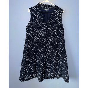 ModCloth Daytime Dynamo Navy Blue Floral Dress Size 22